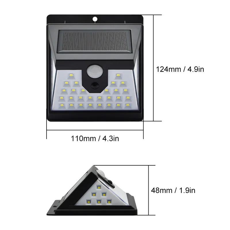 Waterproof Outdoor Solar LED Motion Sensor Light for Gardens and Courtyards