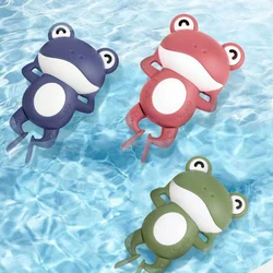 Jouet de bain dessin animé grenouille pour bébé, piscine, salle de bain, douche, jouet mécanique à remonter, jouet aquatique pour enfants, cadeau de noël 
