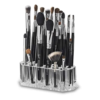 

26 Grid Makeup Brush Storage Box Acrylic Makeup Organizer Eyeliner Pencil Box Transparent Display Stand Pen Holder Makeup Tools