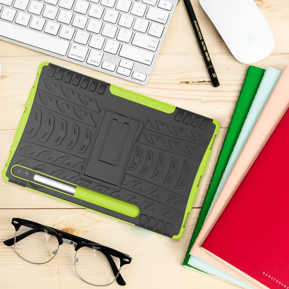 For Samsung Galaxy Tab S6 10.5 2019 SM-T865 SM-T860 Tablet Case With stand Rugged Hybrid Case Cover 1031#C