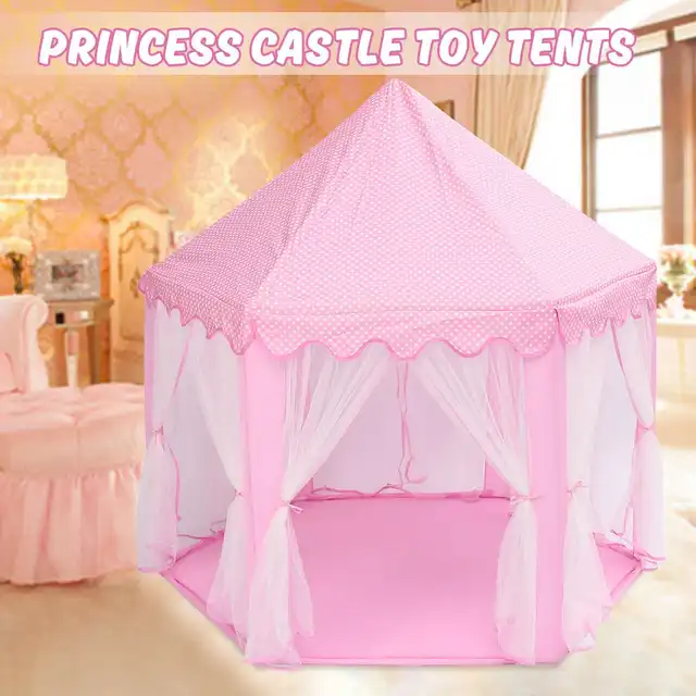 Children's Tent Indoor Outdoor Games Garden Tipi Princess Castle Folding Cubby Toys Tents Enfant Room House Teepee Playhouse 1