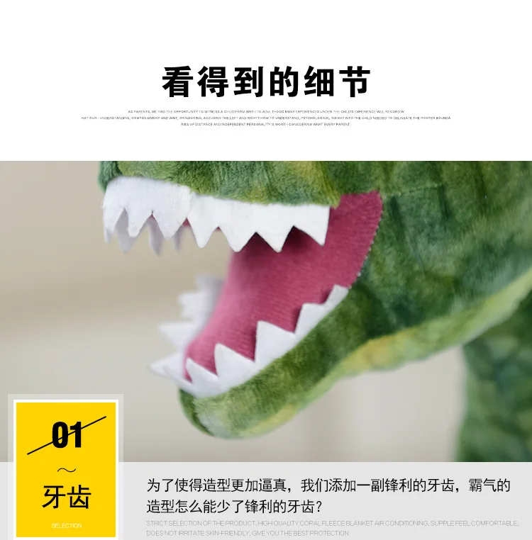 Плюшевые игрушки, Динозавр мир Юрского периода большого размера T-Rex модель с принтом динозавра игрушка парк развлечений Новогодняя церемония
