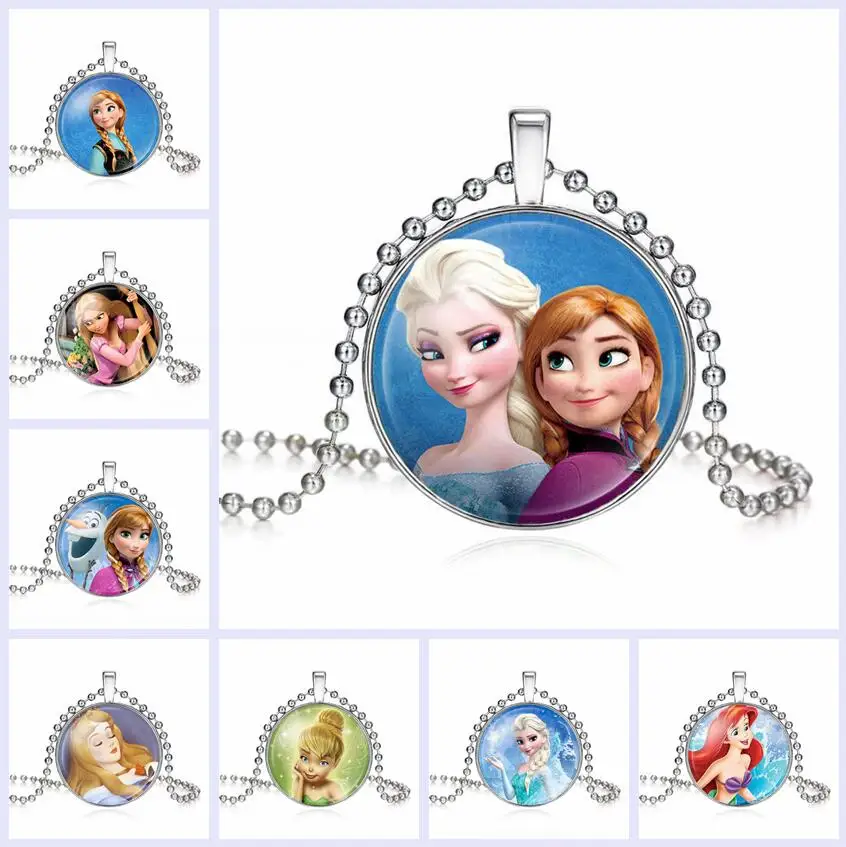 Новое поступление 2019 ювелирное ожерелье для девочек Disney с 2 бусинами детей