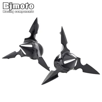 

Motorcycle Front Axle Spun Blade Pointed Spinning Axle Cap For Harley Dyna Softail Sportster 1200/883 Street Touring Trike V-Rod
