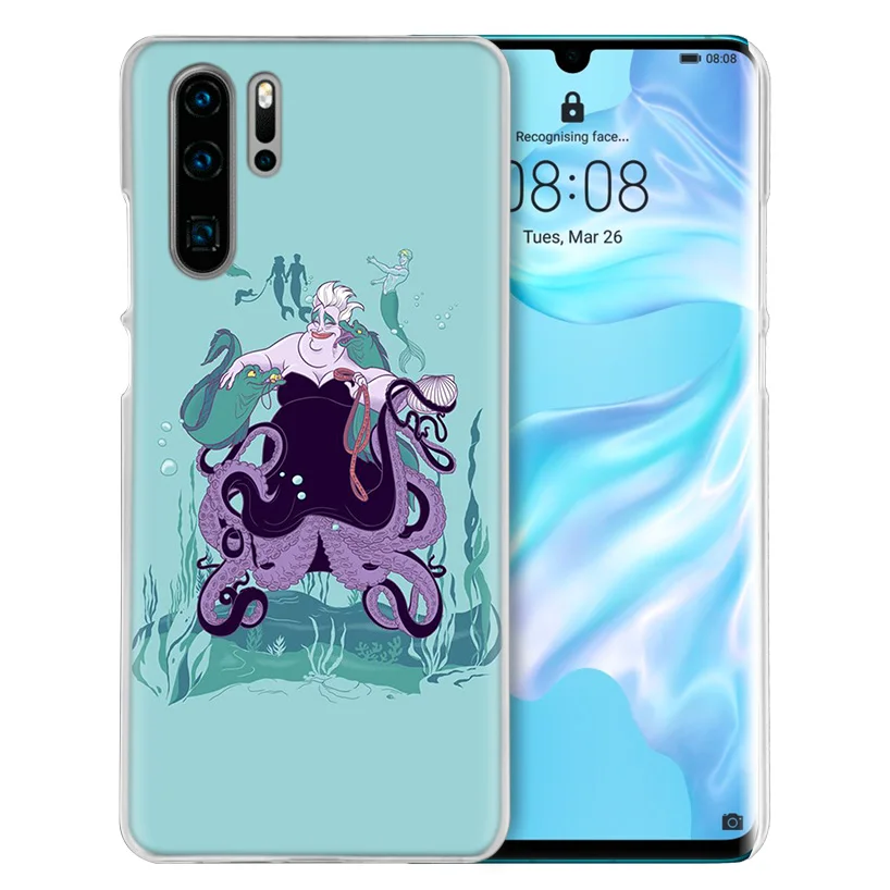 Жесткий чехол для huawei P30 P20 P10 mate 30 20 10 Nova 5 5i Pro Lite P Smart Z Plus Ursula The Little Mermaid