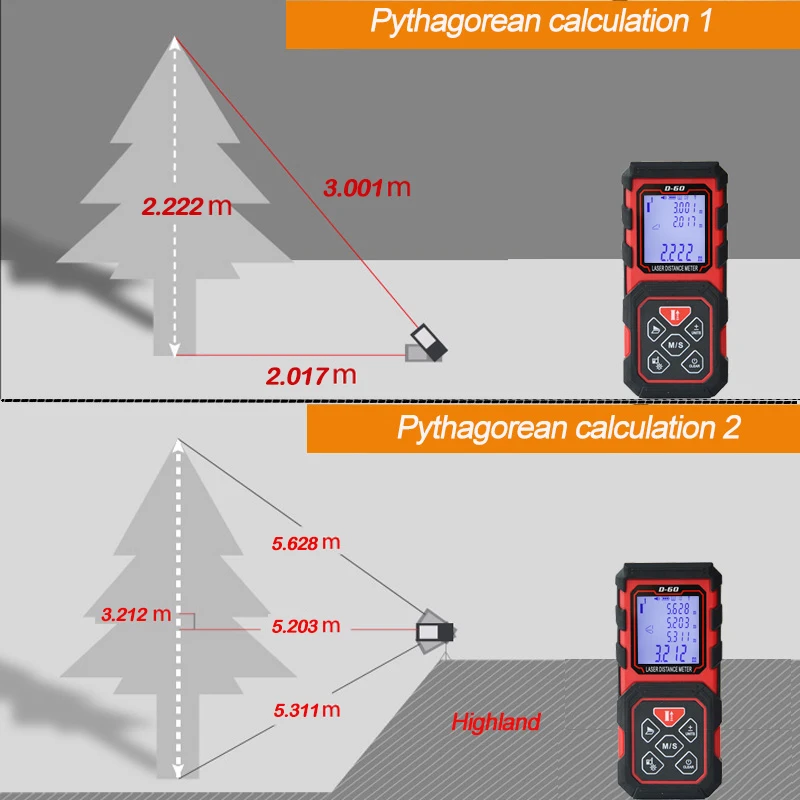 MAKINGTEC Laser Rangefinder Distance Meter 60M80M100M Digital Tape Measure Range Finder Roulette Laser Length Measuring Meter MAKINGTEC Laser Rangefinder Distance Meter 60M80M100M Digital Tape Measure Range Finder Roulette Laser Length Measuring Meter