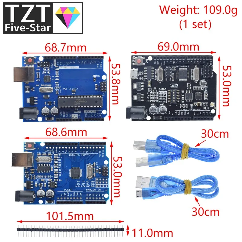 TZTUNO R3 Offizielle Box ATMEGA16U2 / TZTUNO R3+WiFi R3 MEGA328P CH340G Für Arduino TZTUNO R3 Entwicklungsboard WeMos ESP8266 – Detail 2