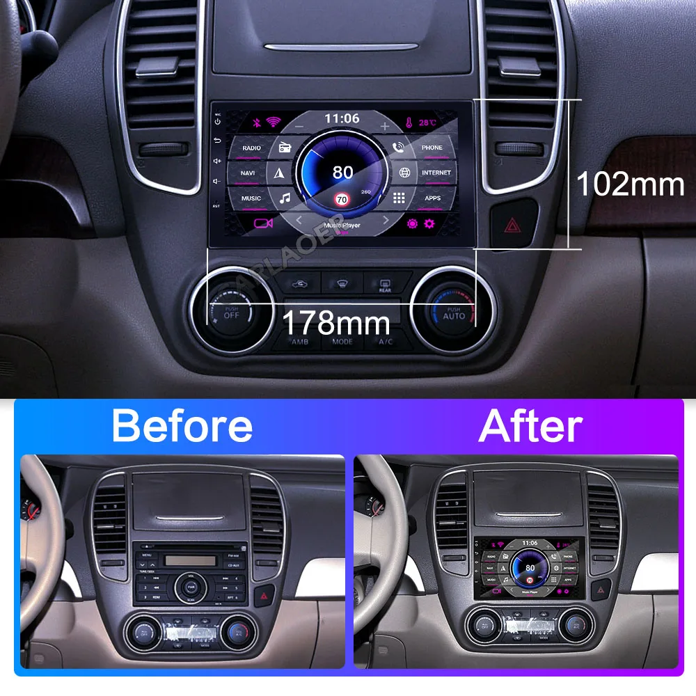 2.5D Android 8,1 2 Din Автомобильный Радио Мультимедиа GPS, видеоплеер 2DIN для Nissan hyundai Kia Toyota peugeot Focus Mazda Suzuki Ford