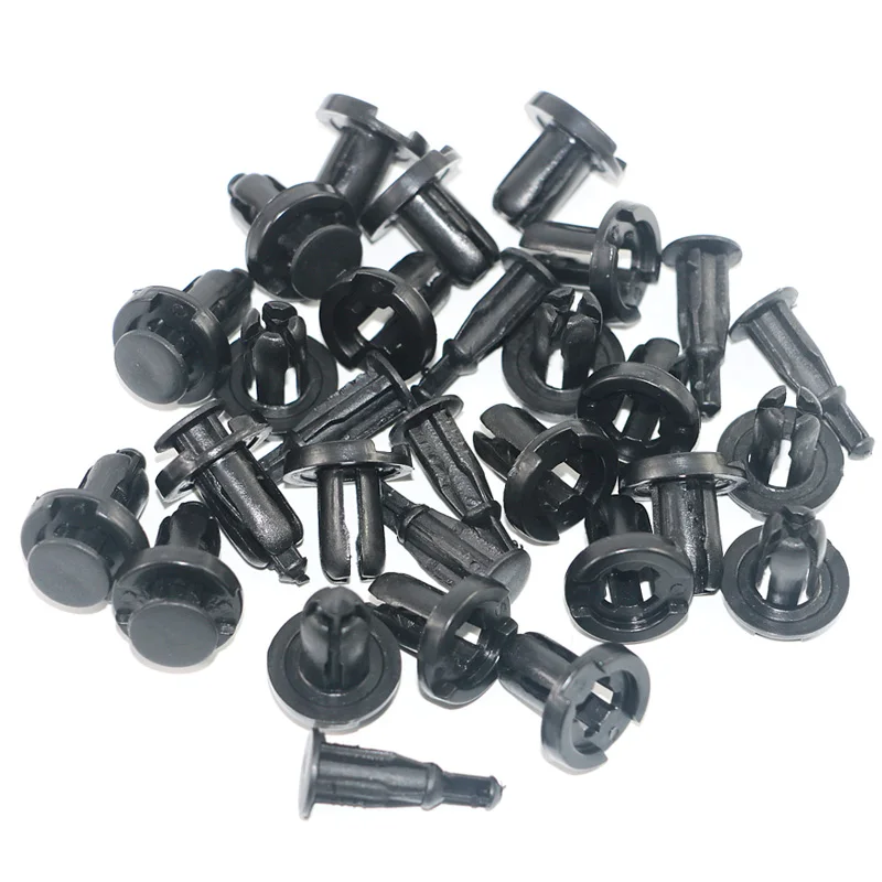 Заклепки черные пластиковые диаметр 10 мм 100 шт.|fender liner|car bumper clipsfastener rivet |