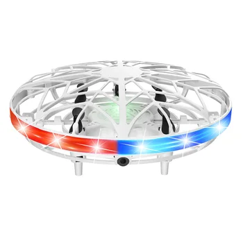 

Toy Wear Resistant UFO Early Education Flying Helicopter RC Drone Hand Control Infrared Induction Mini LED Light Kids Adults