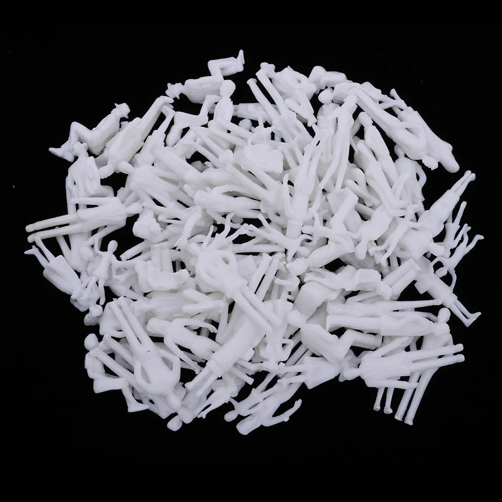 Модель человека 100 шт./компл. женские и мужские фигурки уличные миниатюры в