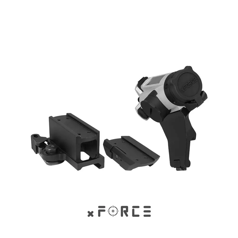 Silver XFORCE XTSP Солнечный Красный точка зрения с низким и QD и 45 градусов крепление со смещением и Killflash/антиблик купить один получить 1 бесплатное крепление со смещением - Цвет: Silver