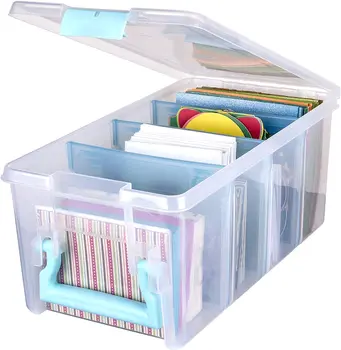 

ArtBin Semi Satchel Box, Office Organization Marker Storage Home Office Acrylic Office Supplies Paper Folder Box