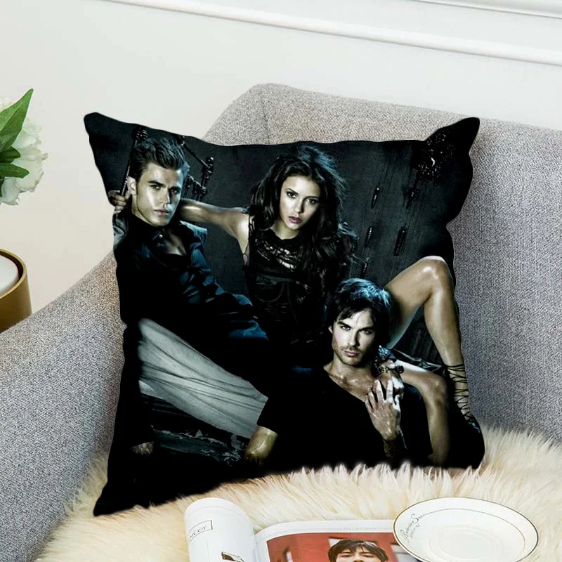 

the Vampire Diaries Pillow Case Polyester Decorative Pillowcases Throw Pillow Cover style-3