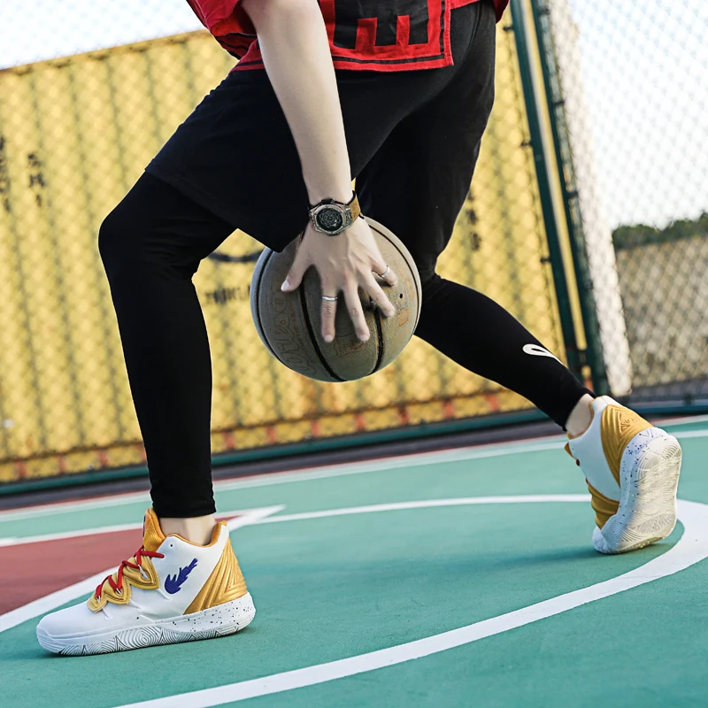 Мужские баскетбольные кроссовки Kyrie 5, кроссовки в стиле ретро 11, Uptempo Lebron, обувь для мальчика, 1 светильник, спортивные ботинки, большие размеры