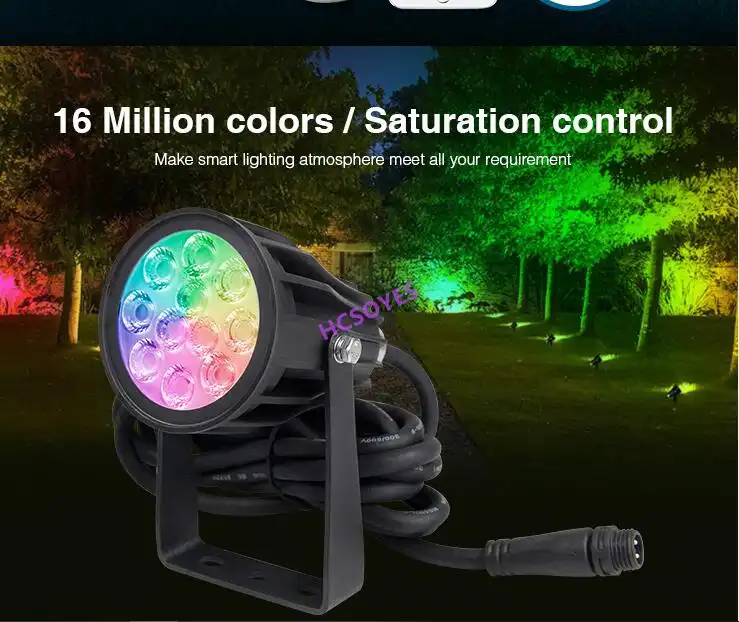 Miboxer Futc08 Rgb Cct 6 W Led Garten Licht Dc24v Futc08 Ip66 Wasserdichte Led Outdoor Lampe Garten Beleuchtung Rf 2 4 Ghz Abstand 30m Aliexpress