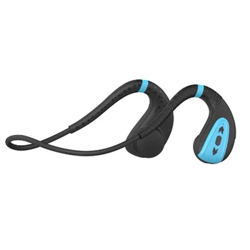 

Q1 Bone Conduction Bluetooth Headset IPX8 Swimming Head-Mounted Sports Waterproof Headphones- Blue