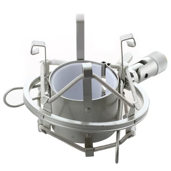 

NEW-Silver Metal miniphone Stand miniphone Shock Mount with Screws