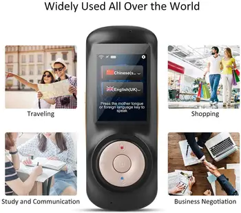 

Global Portable Smart Wireless Translator Handheld Real Time Interactive Instant Voice Translation Support 70 Languages No Noise