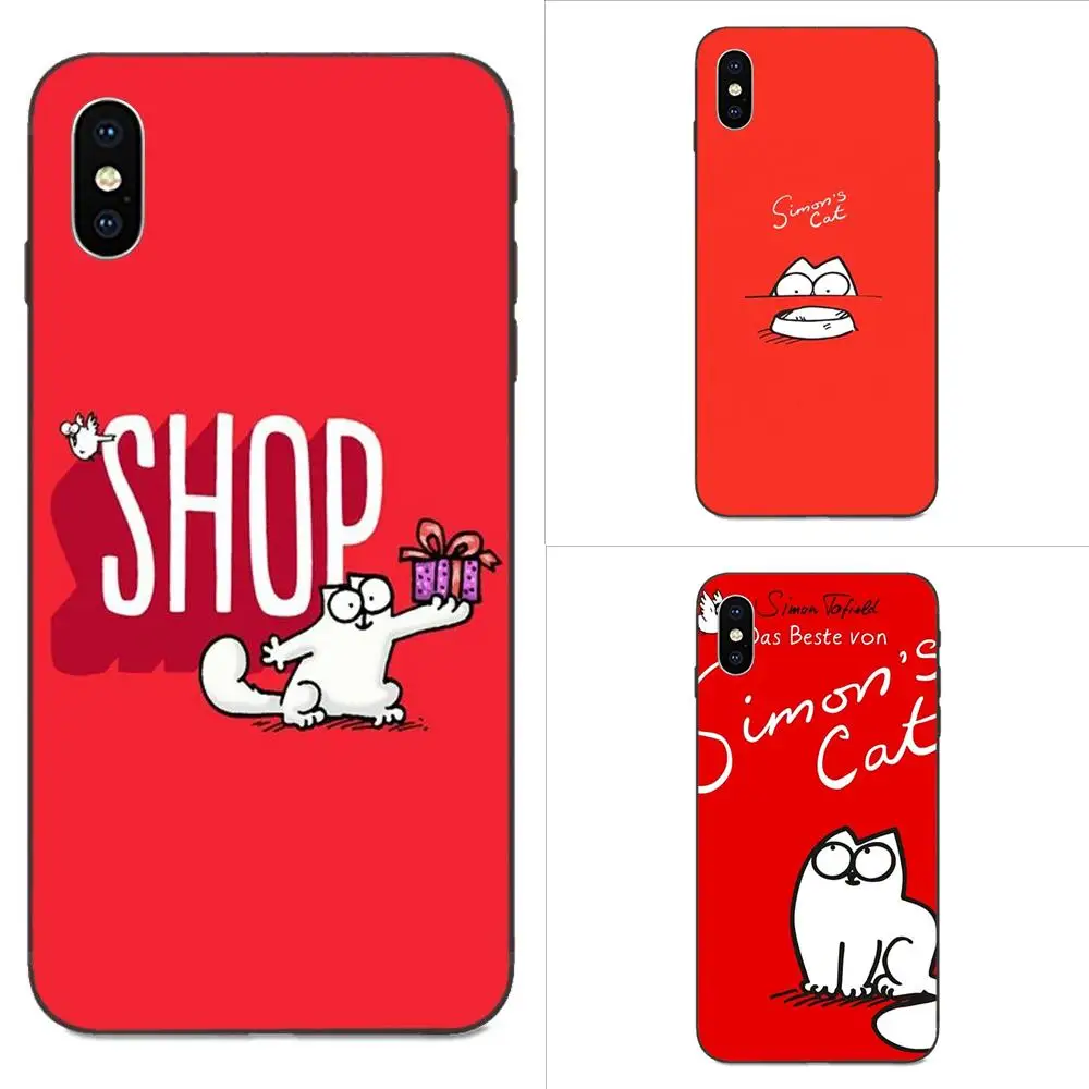 

Funny Cute Simons Cat TPU Screen Protector For Huawei Honor 5A 6A 6C 7A 7C 7X 8 8A 8C 8X 9 9X 10 10i 20 Lite Pro