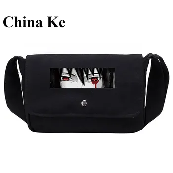 

Anime Uzumaki Naruto Uchiha Itachi Shoulder Handbag Backpack Bag Zipper Messenger School Students Book Travel Bags Black