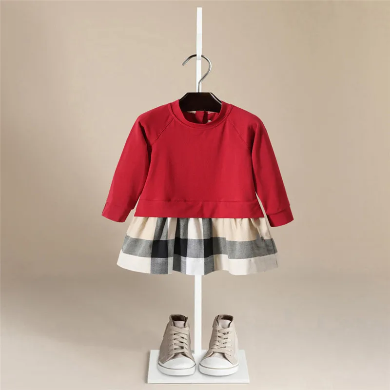 

Fashion Baby Dresses for Girls Autumn Pring Long Sleeved Stripe Princess Dress Collar Doll Dress Girls Baby Clothing