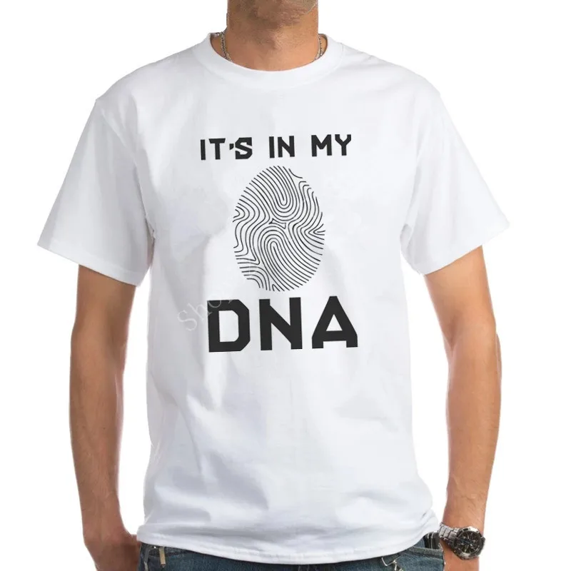 Мужская футболка из 100% хлопка It's In My DNA graphic летняя повседневная унисекс с