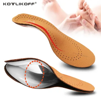 

KOTLIKOFF Leather Kids Orthopedic shoes sole Insoles for Children Shoes Flat Foot Arch Support Orthotic Pads Feet Care Insole