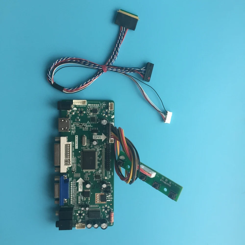 Комплект для LP156WF1(TL)(B2) DVI панель аудио карта DIY экран монитор светодиодный ЖК-контроллер плата HDMI VGA 40pin LVDS 1920X1080 15,6"