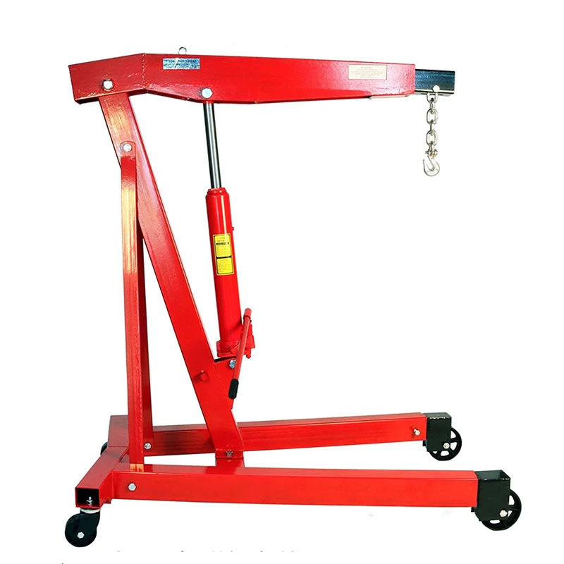 Hot Sale Mobile 3T Fixing Engine Crane Manual Hydraulic Folding Shop engine stand Hoist