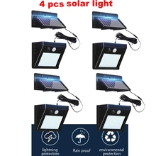 2/4pcs 100/56/30 led Solar Power Human Body Motion Sensor Garden Light Control Security Lamp Outdoor LED Solar Light Waterproof