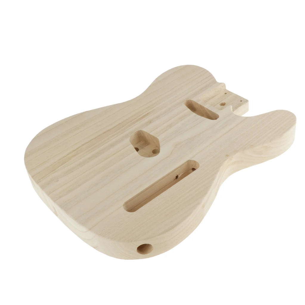 

Unfinished Electric Guitar Body Solid Handcraft Wood Replacement for Luthier Guitar Builder DIY Making Part Kit