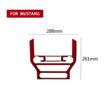 

1 * Cover Trim ,Sticker Red Carbon Fiber Central CD Panel Decor Frame Parts