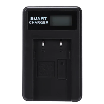 

Smart Rechargeable Power Supplies Charger Lcd Display Single Slot With Usb Cable For Nb-2l/2lh/2l12/2l14