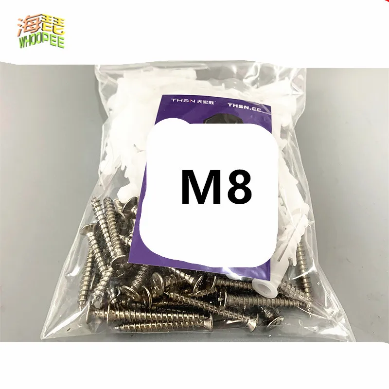 5-10pcs M5 M6 M7 M8 M10 M12 Ribbed Plastic Anchor Wall Plastic Expansion Pipe Tube Wall Plugs For Self-tapping Screws, Expansion Plugs, Plastic Wall Anchor
