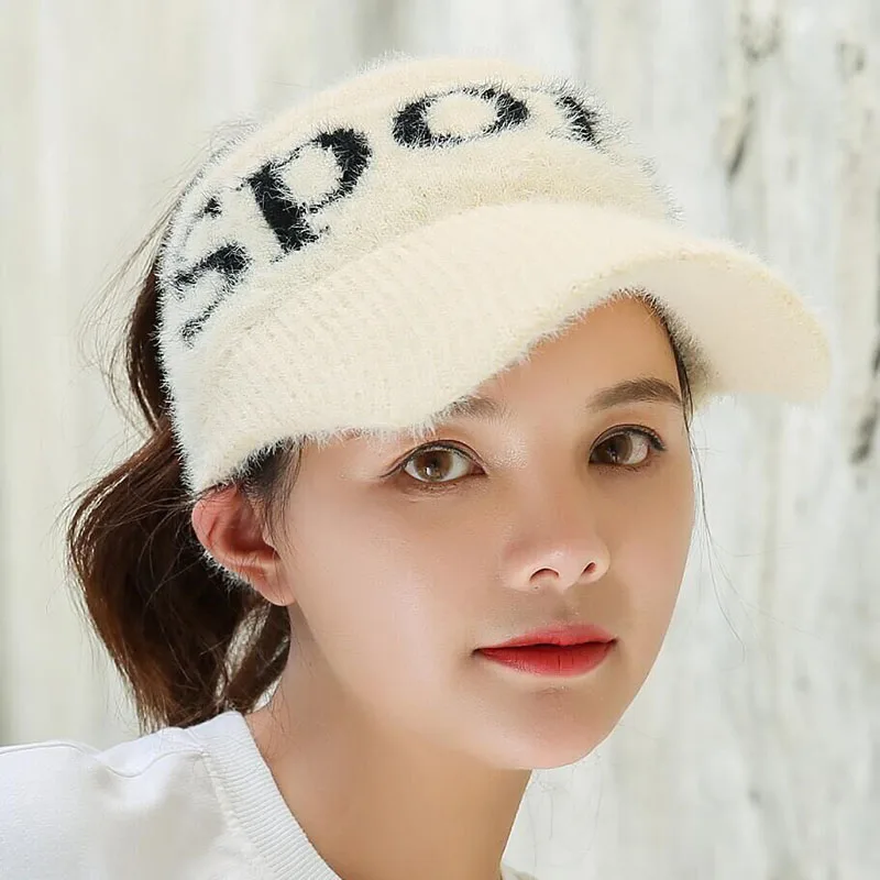 Осенние и женские зимние перчатки Skullies Лыжная кепка вязаная шапочка бейсболки женские зимние защитные козырьки