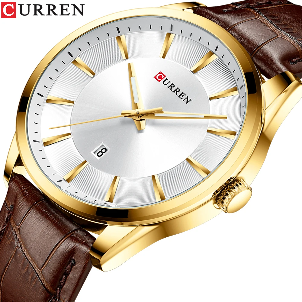 

CURREN Watch Men Simple Fashion Brand Quartz Watch Luxury Creative Waterproof Leather Date Casual Men Watches Relogio Masculino