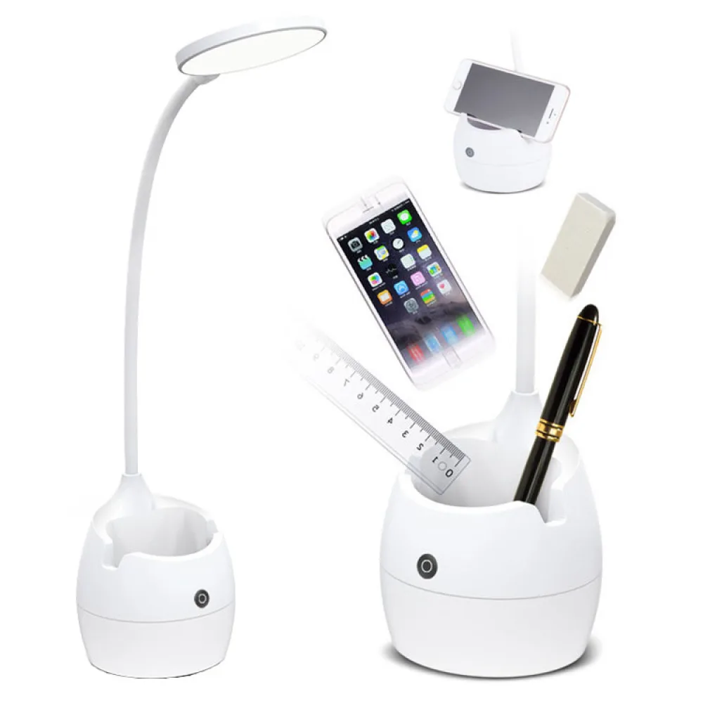 

LED Desk Lamp Study Table Lamps Pen Holder Lamps Reading Book Lights Eye Protection Rechargeable Study Light for Student Reading