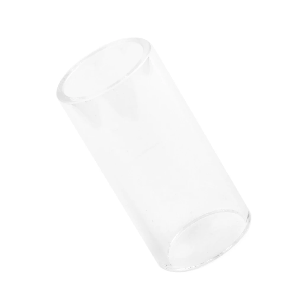 Electric Guitar String Slide Pyrex Glass Bottle Neck Finger Knuckle 51x 20mm