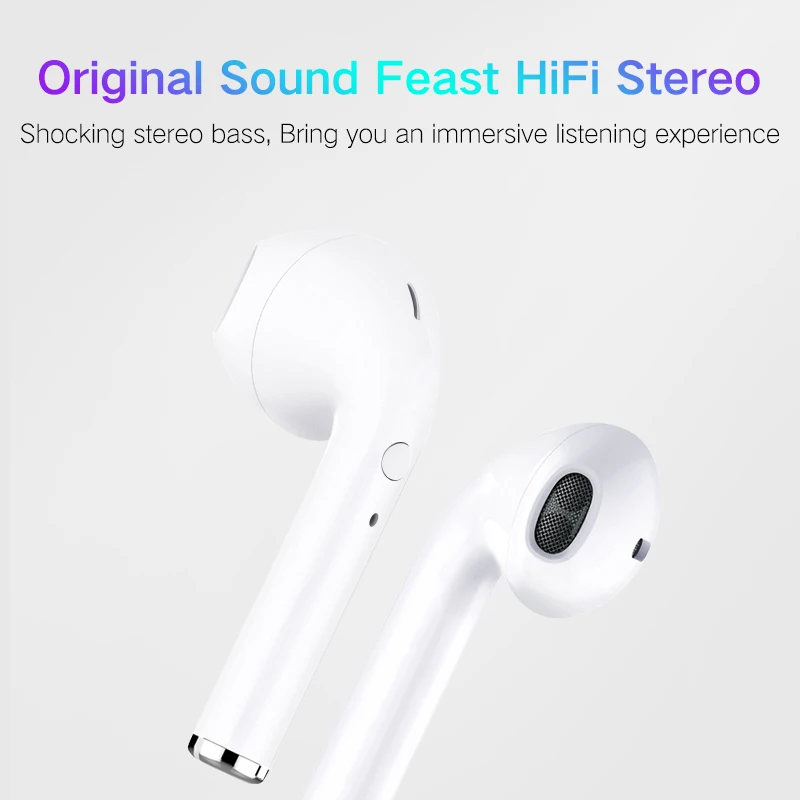 TWS, мини Bluetooth 5,0, беспроводные наушники, наушники i9S, спортивные наушники, стерео звук, гарнитура для всех смартфонов, iPhone, Android
