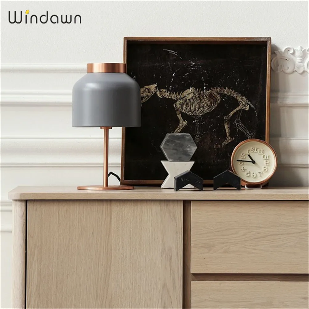 Windawn, скандинавские современные настольные светильники, железные Настольные светильники, простая прикроватная лампа для ресторана, отеля, спальни, гостиной, офиса, настольная лампа