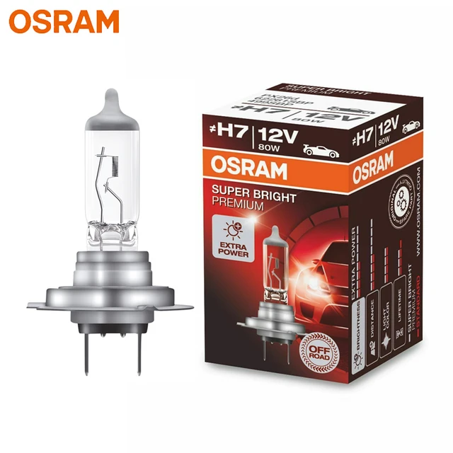 OSRAM-Ampoule halogène pour voiture, lampe automatique, lampe d'origine,  lumière tout-terrain Super Rallye, lampe de sauna, qualité OEM, H7, 12V,  80W, PX26d, 62261, 3200K, 1PC - AliExpress