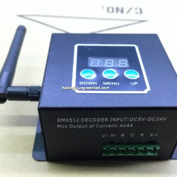 

Wireless dmx rgb led controller / dmx512 decoder with XLR CE RoHS certified