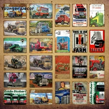 Это сельскохозяйственный трактор металлические знаки табличка винтажный плакат на стену декор для гаража фермерский магазин человек пещера декоративная тарелка YI-122