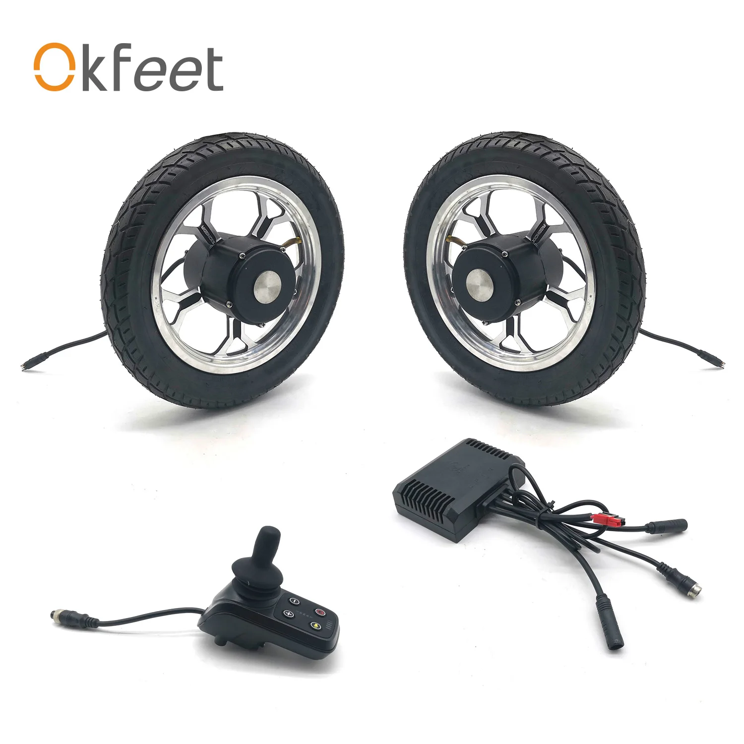 Okfeet электрическая инвалидная коляска конверсионный комплект без батареи