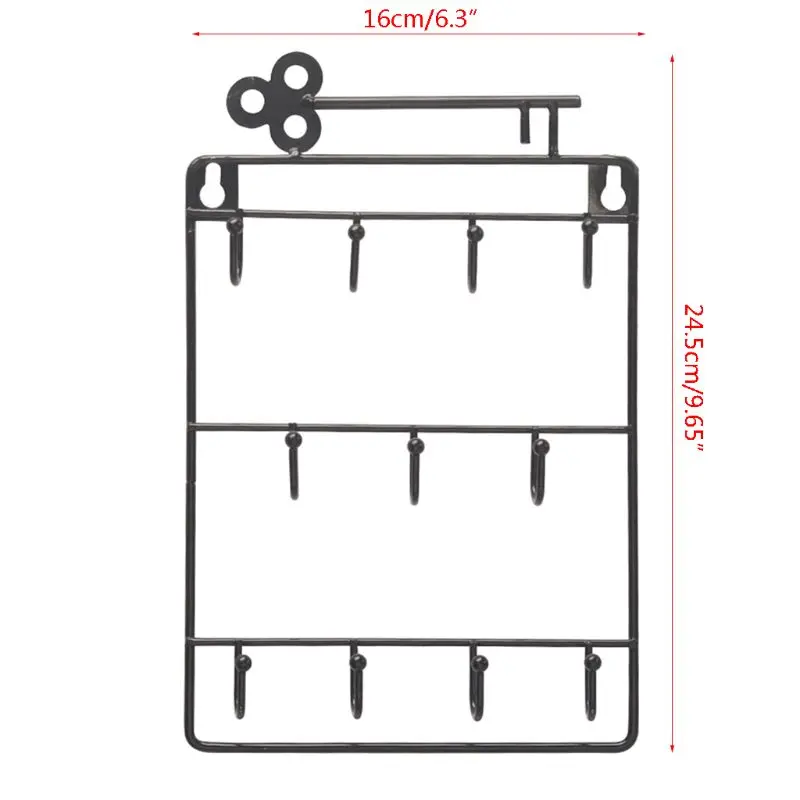 Настенный 11 подставка-держатель ключей органайзер карман для Entryway кухня домашний офис Декор