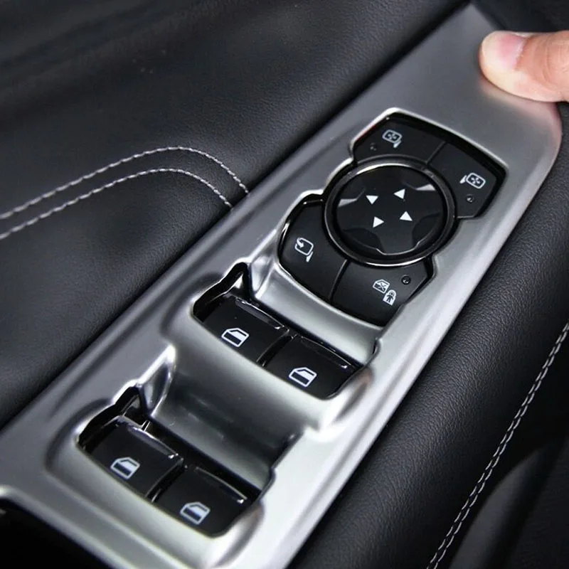 Для Ford Edge Автомобиль Стайлинг двери ворота Кнопка подъема окна переключатель панель Крышка обрезная рамка аксессуары для интерьера