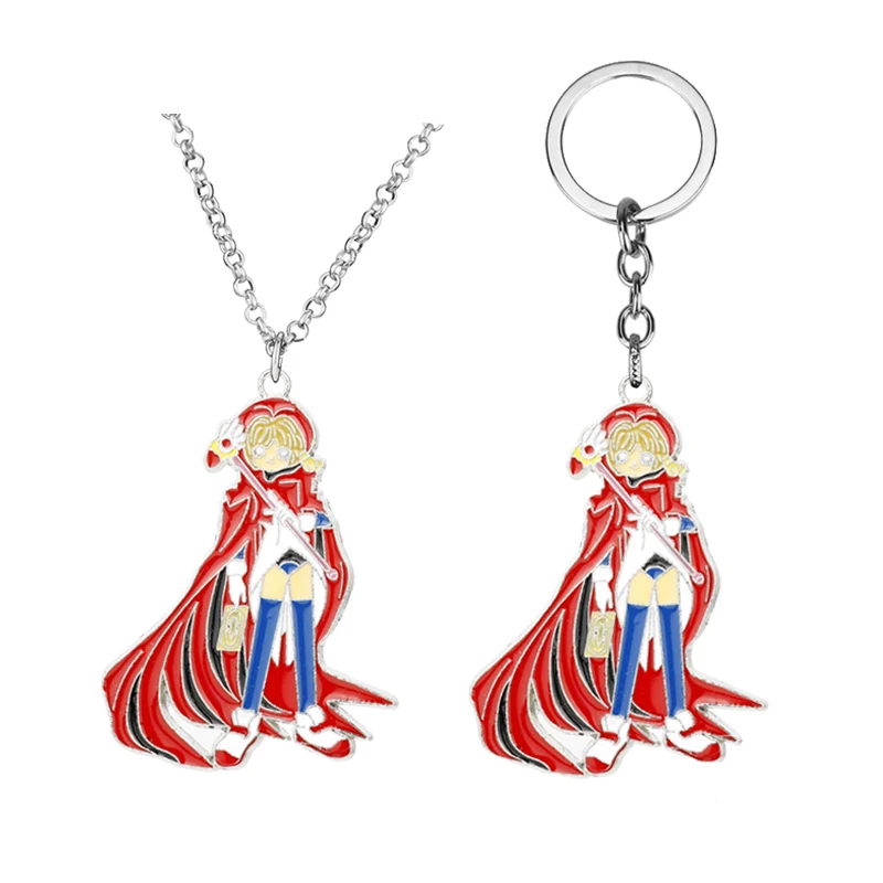 Ожерелье с подвеской в виде карты сакуры кулон цепи брелок Оптовая Продажа