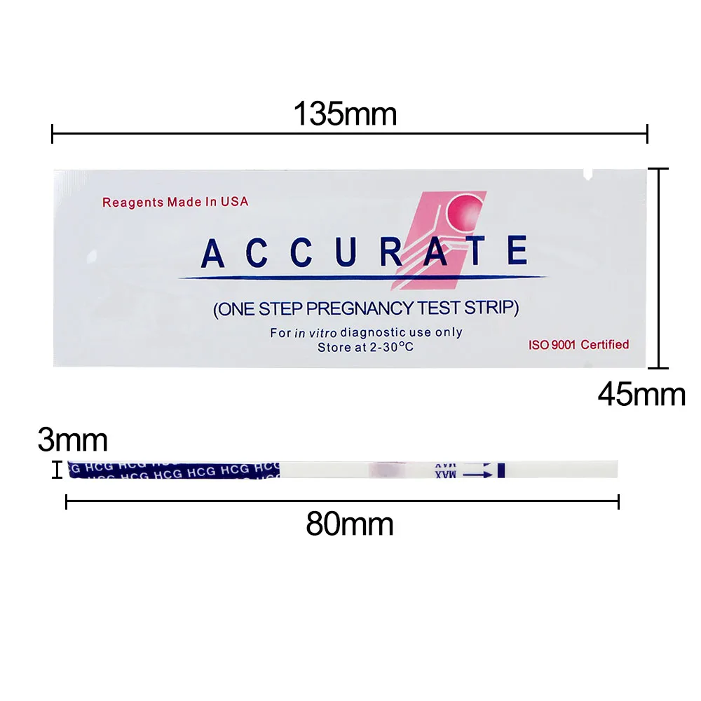 Pregnancy Test Lot First Response Over 99% Accuracy Quick Rapid Reliable Pregnancy Predictor Test Strip 20Pcs HCG Pregnant Stick