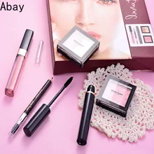 Набор для макияжа Abay для женщин, 5 шт., комбинированная подарочная упаковка для дня рождения, маскирующая пудра для лица, блестящая тушь для ресниц, блеск для губ